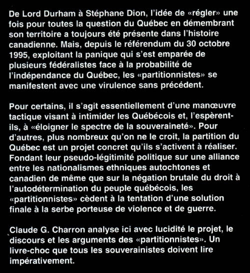 La Partition du Québec – VLB éditeur